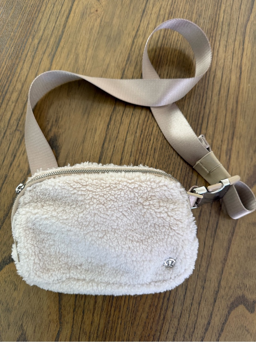 Lululemon athletica Soft Sherpa Crossbody Bag in Cream